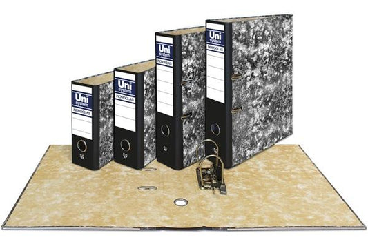UNISYSTEM ARCHIVADOR PALANCA NOVOCLAS 65MM A4 RADO CARTÓN FORRADO NEGRO