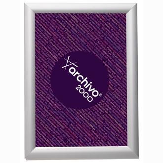 ARCHIVO 2000 EXPOSITOR MURAL CON MARCO MONTABLE DIN A3 VERTICAL / HORIZONTAL 10X330X450 MM PLATA