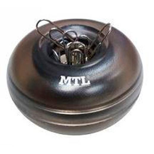 MTL PORTACLIPS IMANTADO REDONDO NEGRO TRASNLÚCIDO