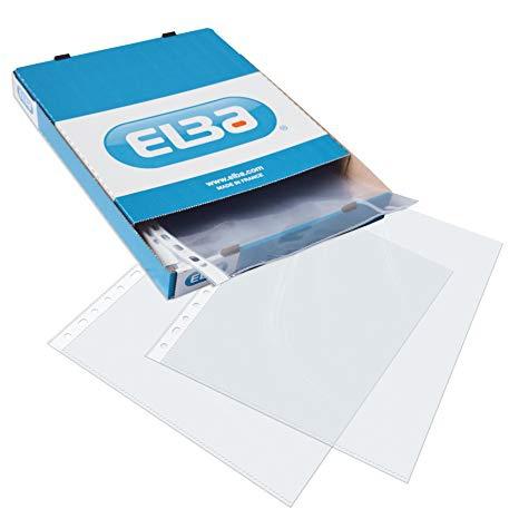 ELBA FUNDAS MULTITALADRO 16 PP PIEL NARANJA FOLIO 90 MICRAS STANDARD -100U-