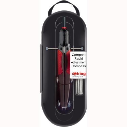 ROTRING COMPÁS MICROMÉTRICO DE AJUSTE RÁPIDO NEGRO BLISTER