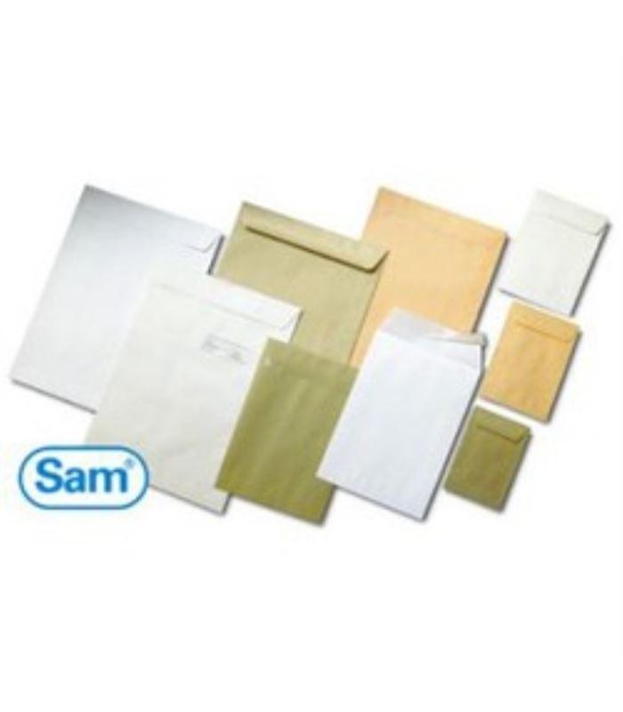 SAM BOLSA K-12 DIN B4 FOLIO AUTOADHESIVO CON TIRA DE SILICONA 250X353 90 GRAMOS CELULOSA CHAMOIX 250 BOLSAS
