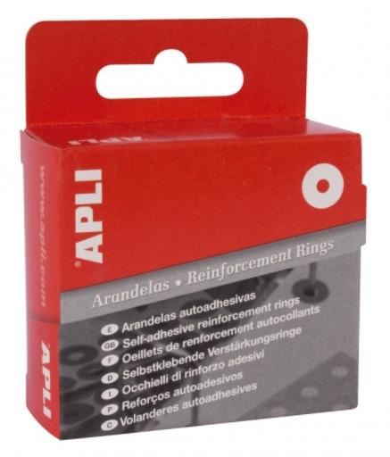 APLI ARANDELAS DE REFUERZO 13MM CAJA 240 UD TRANSLÚCIDAS