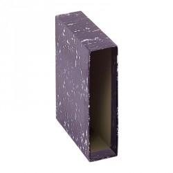 DOHE FUNDA ARCHIVADOR ARCHINOVO A4 LOMO ANCHO CARTÓN FORRADO NEGRO JASPEADO