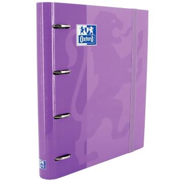 OXFORD CARPETA ANILLAS 4 X 35MM CLASSIC EUROPEANBINDER C/RECAMBIO 100H A4+ 5X5 T/EXTRADURA MALVA