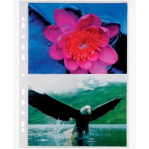 ELBA FUNDAS MULTITALADRO 11 ESPECIALES PARA FOTOGRAFÍAS PP 140 MICRAS 2X21X15CM A4 CRISTAL TRANSPARENTE -10U-