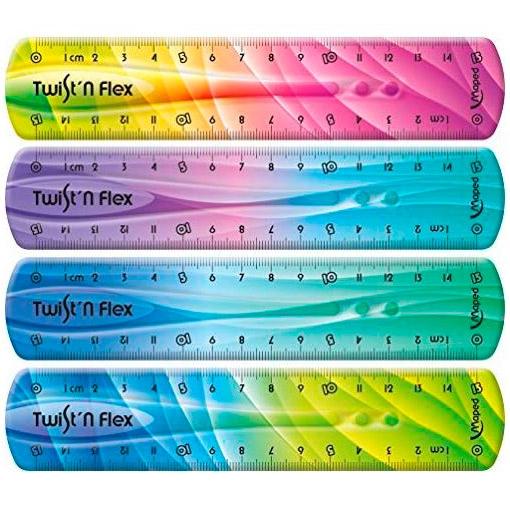 MAPED REGLA T&F DECORADAS IRROMPIBLE 15 CM COLORES SURTIDOS