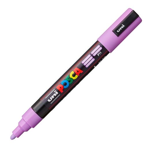 Posca PC-5M Marcador de Pintura - Punta de Bala 1.8-2.5mm - Tinta Base al Agua - Resistente a la Luz - No Permanente - Color Lavanda