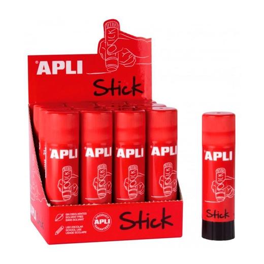 APLI PEGAMENTO EN BARRA 40GR PERMANENTE TRANSPARENTE CAJA EXPOSITORA -12 UD-