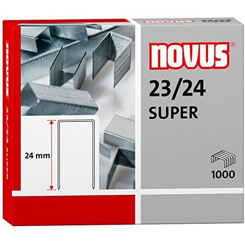 NOVUS GRAPAS SUPER 23/24 PARA GRAPADORAS DE GRUESOS CAJA 1000 UD