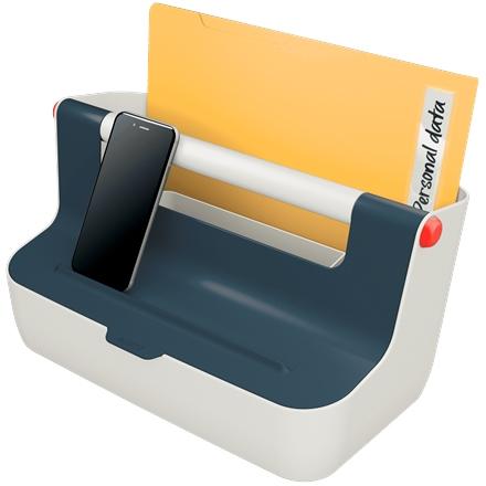 LEITZ CAJA DE ALMACENAMIENTO PORTÁTIL COSY C/ASA ABS GRIS