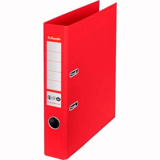 ESSELTE ARCHIVADOR PALANCA Nº1 CO2 NEUTRAL A4 CARTÓN 100% RECICLADO LOMO 50MM ROJO VIVIDA