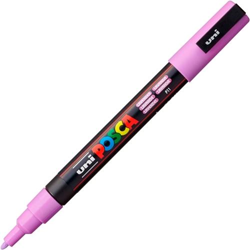 Posca PC-3M Marcador de Pintura Base al Agua - Punta de Poliester Conica 0.9-1.3mm - Ancho de Trazo 0.9-1.3mm - No Permanente - Resistente a la Luz - Inodoro - Ideal para Carteleria y Decoracion - Color Lavanda