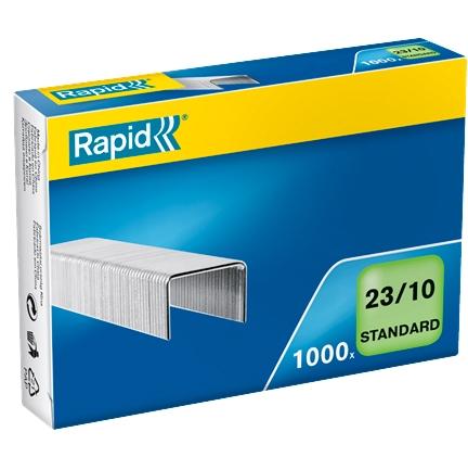 RAPID GRAPAS ESTÁNDAR 23/10 GALVANIZADAS CAJA DE 1000