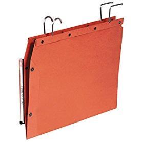 ELBA CARPETAS COLGANTES VISOR LATERAL 250X350MM ARMARIO TUB SOPFADE PACK 25U NARANJA