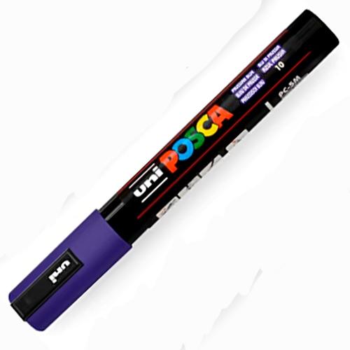 Posca PC-5M Marcador de Pintura - Punta de Bala 1.8-2.5mm - Tinta Base al Agua - Resistente a la Luz - Color Azul Prusia