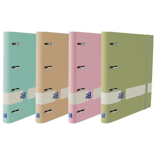 OXFORD CARPETA DE ANILLAS 4X35MM NATURE EUROPEANBINDER A4+ C/RECAMBIO 5X5 T/EXTRADURA C/SURTIDOS PASTEL