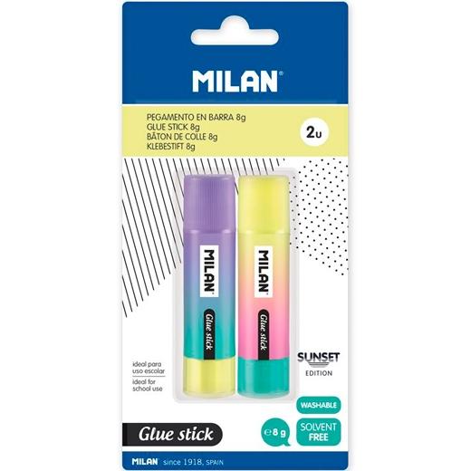 MILAN PEGAMENTO BARRA 8GR SUNSET C/SURTIDOS BLISTER -2UD-