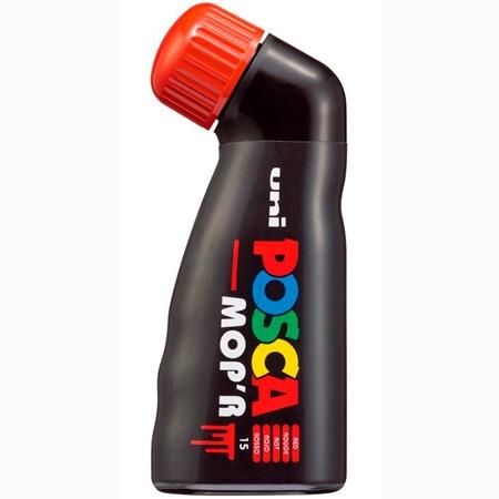 Posca PCM-22 Marcador de Pintura - Punta Redondeada de Gomaespuma 3-19mm - Tinta Base Agua - Multi Efectos - No Permanente - Resistente a la Luz - Inodoro - Lavable - Color Rojo