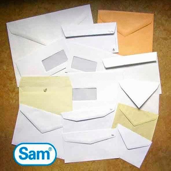SAM BOLSA DIN A5 VERSAM 160 C AUTOADHESIVO CON TIRA DE SILICONA 162X229 90 GRAMOS OFFSET BLANCO 250 SOBRES