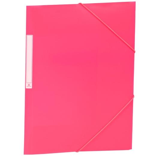 CARCHIVO CARPETA 3 SOLAPAS FOLIO C/GOMAS PP OPACO ROSA