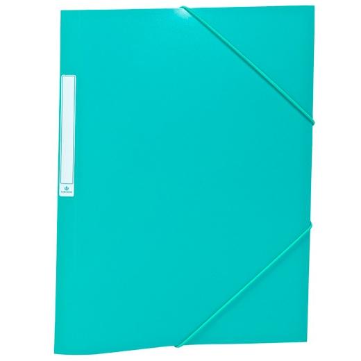 CARCHIVO CARPETA 3 SOLAPAS FOLIO C/GOMAS PP OPACO VERDE OSCURO
