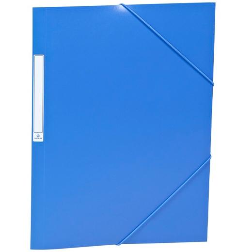 CARCHIVO CARPETA 3 SOLAPAS FOLIO C/GOMAS PP OPACO AZUL OSCURO