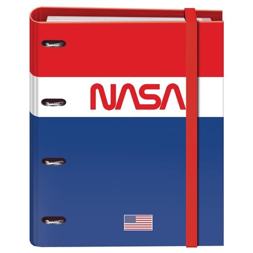 DOHE CARPETA ANILLAS MIXTAS 4X35MM A4 RECAMBIO 100H 5X5MM 90GR 4 SEPARADORES NASA FLAG