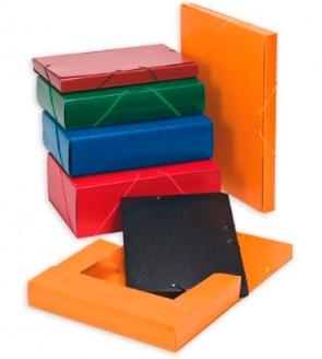 CARCHIVO CARPETA DE PROYECTOS 3CM MONTADA CARTÓN COMPACTO PINTADO BRILLO CON GOMAS FOLIO AZUL