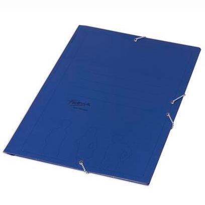 FABRISA CARPETA DE GOMAS AZUL BASICA SIN  SOLAPAS FOLIO